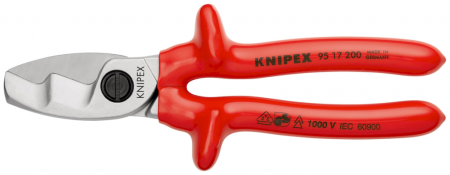 KNIPEX Кабелерез с двойными режущими кромками VDE 200 мм